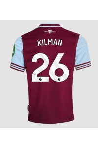 West Ham United Max Kilman #26 Voetbaltruitje Thuis tenue 2024-25 Korte Mouw